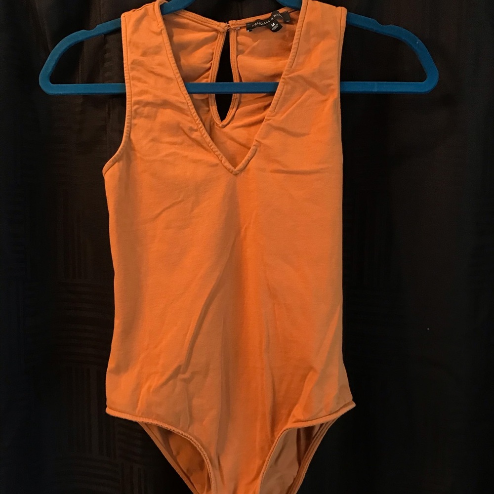orange-y one piece from kendall & kylie!